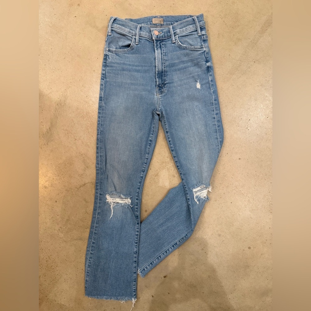 MOTHER The Hustler Ankle Fray Jeans in Understudy EUC Size 26
